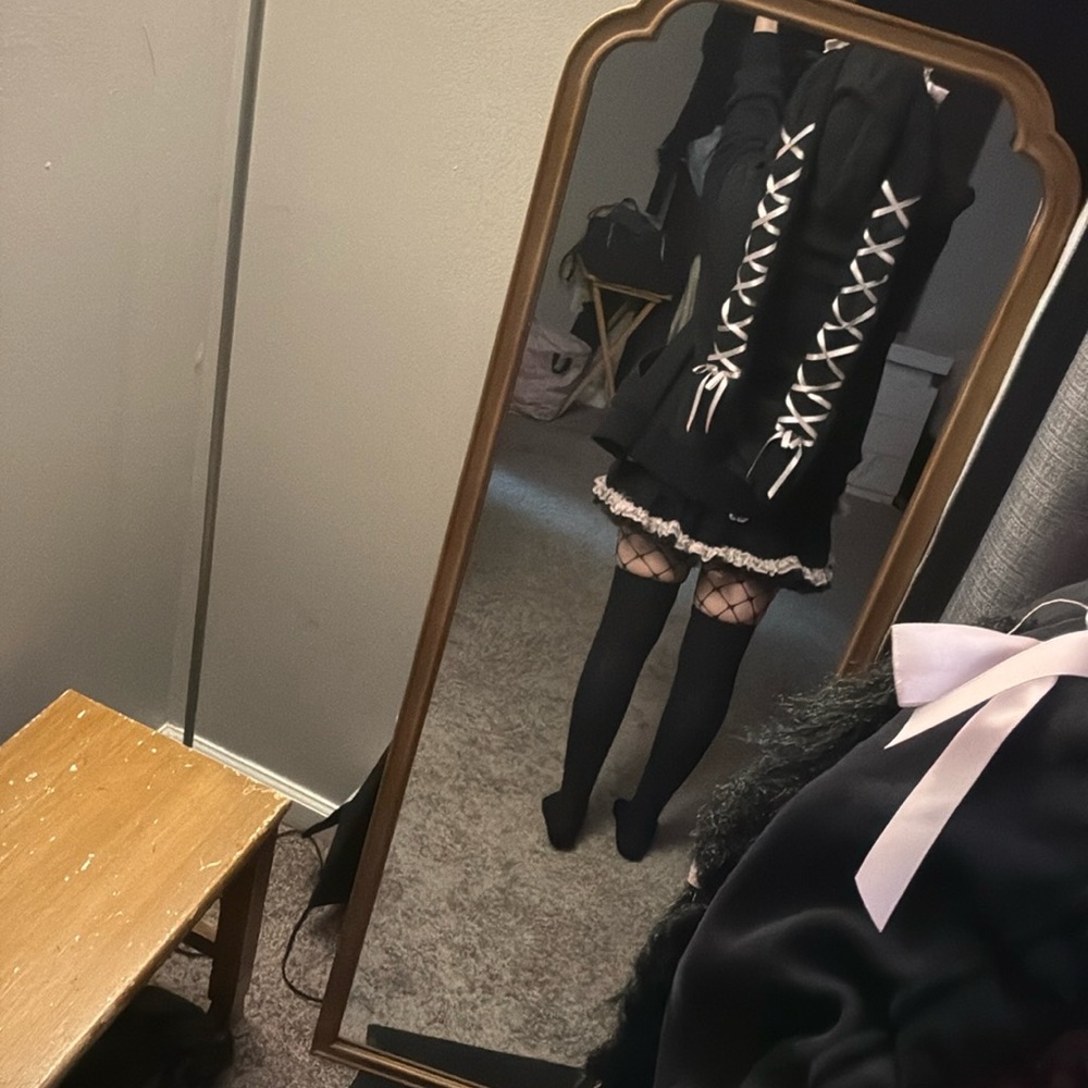 Precious bunny lace up full zip oversized hoodie